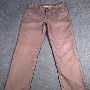 Bonobos Chino Pants Mens 36x30 Brown Straight Fit Stretch Cotton Casual Office